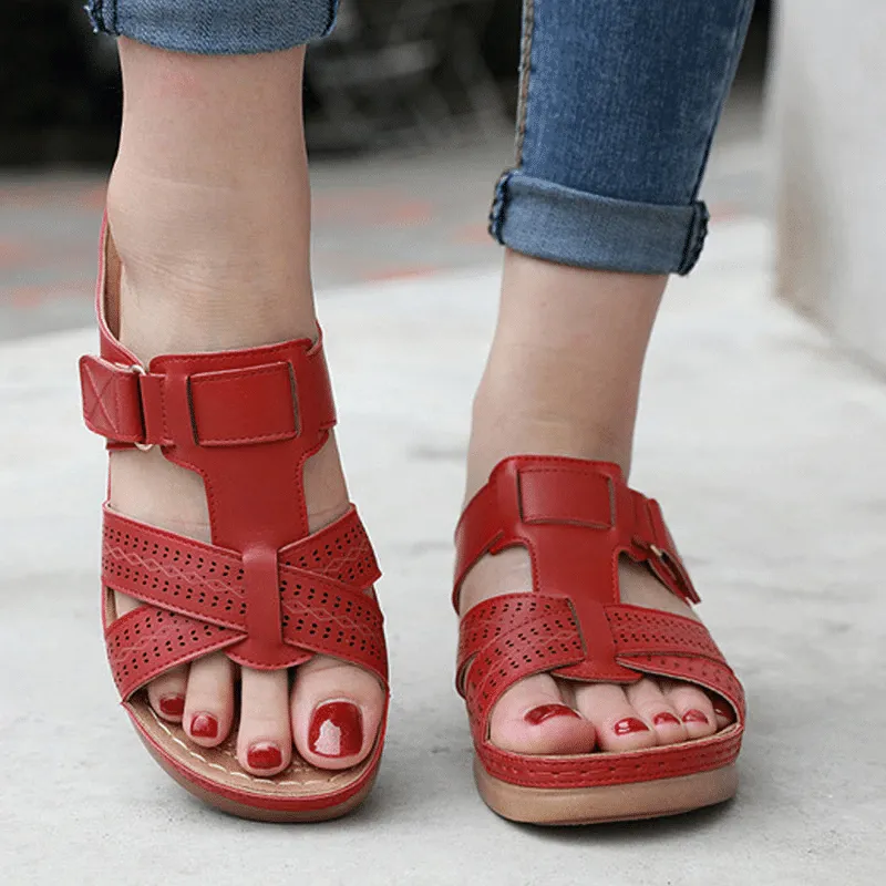 Vanccy Premium Vintage Orthopedic Open Toe Sandal