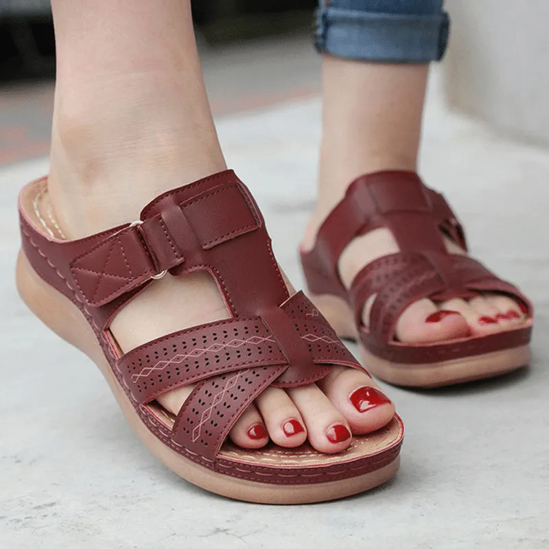 Vanccy Premium Vintage Orthopedic Open Toe Sandal