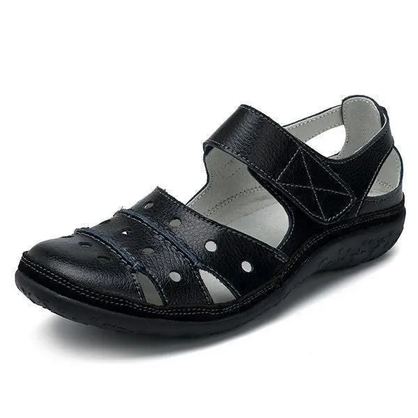 Vanccy - Women's Hollow Hook Flat Sandals
