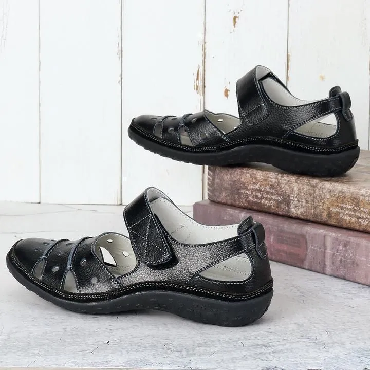 Vanccy - Women's Hollow Hook Flat Sandals