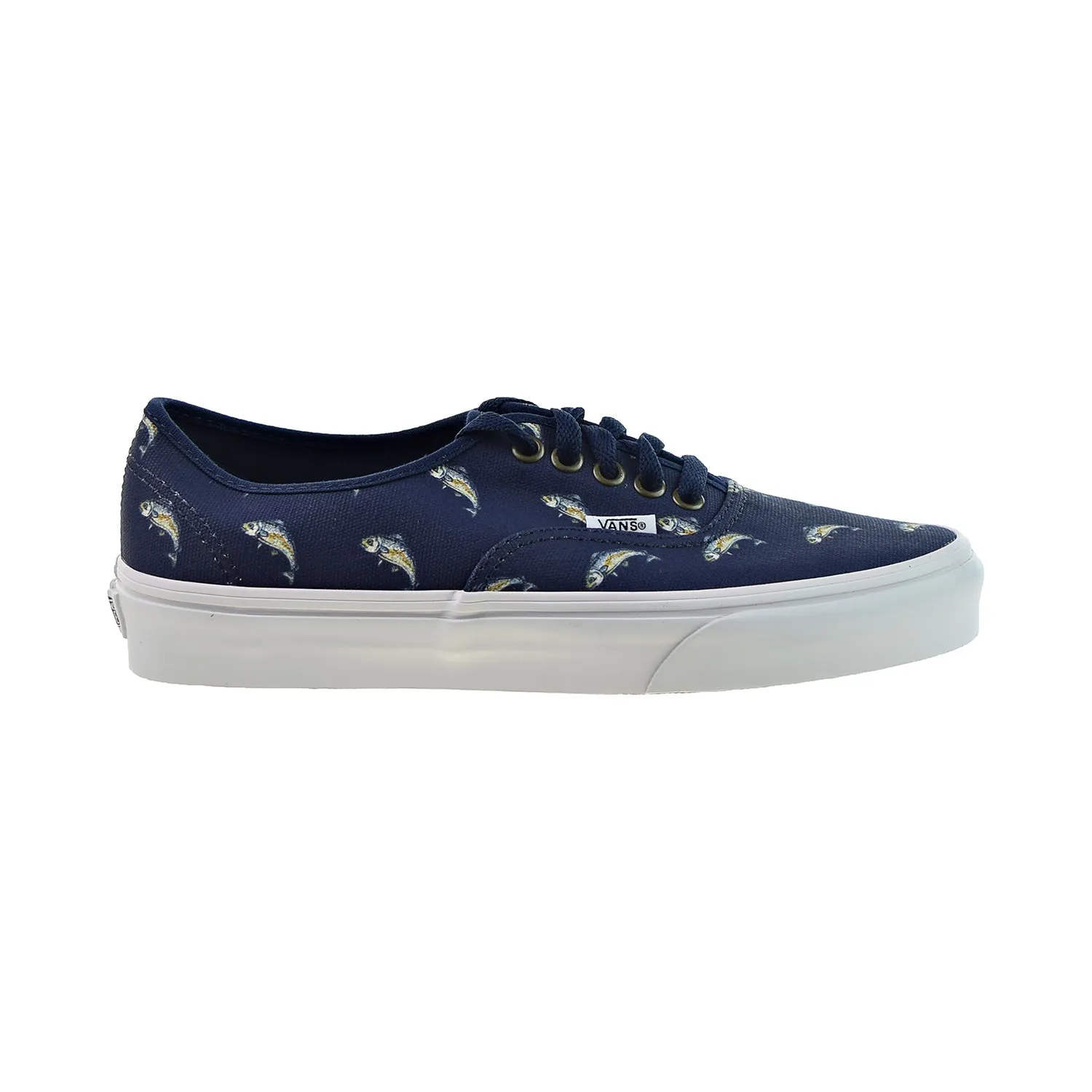 Vans Authentic Outdoor Navy Fish Print Men's Shoes Dress Blues-Fish