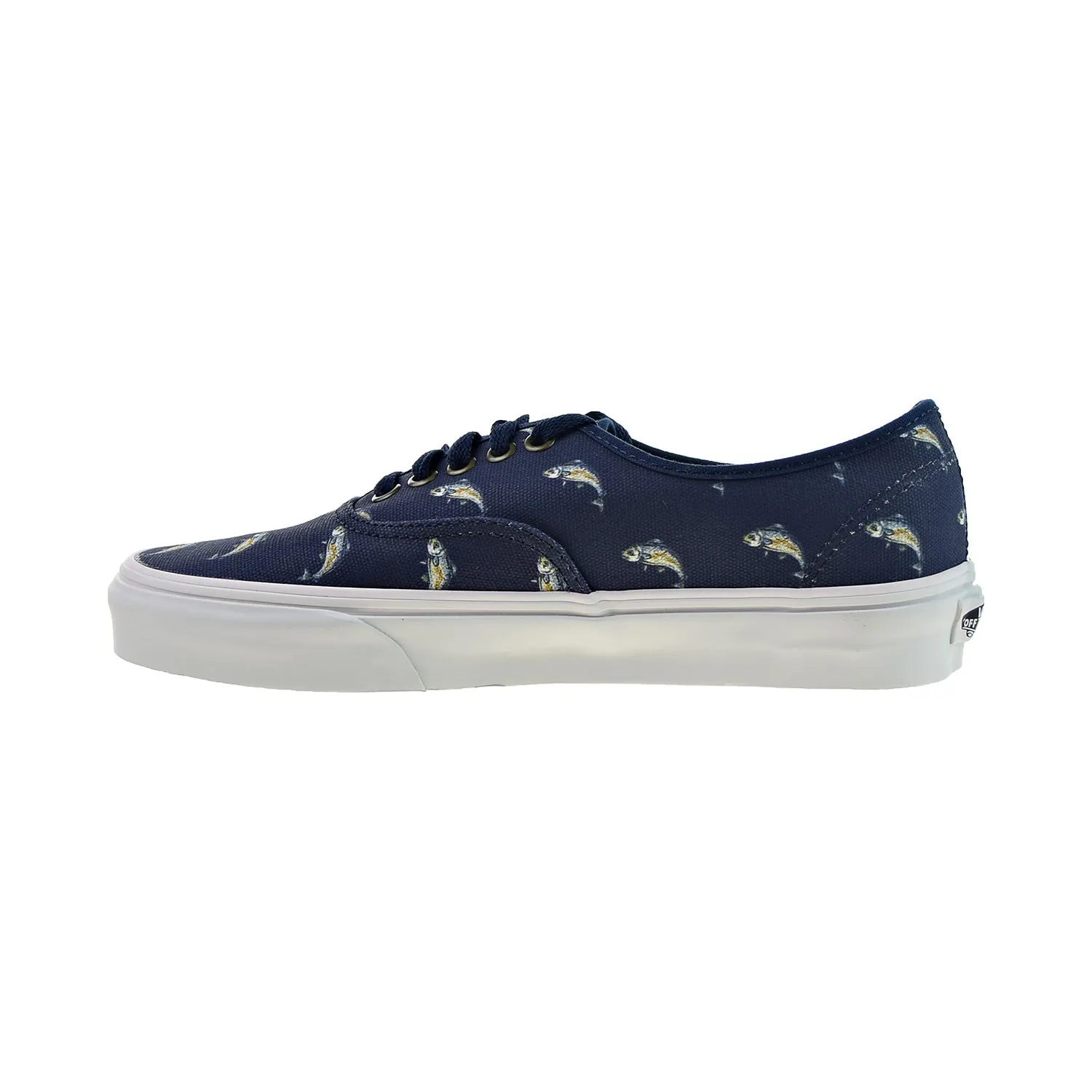 Vans Authentic Outdoor Navy Fish Print Men's Shoes Dress Blues-Fish