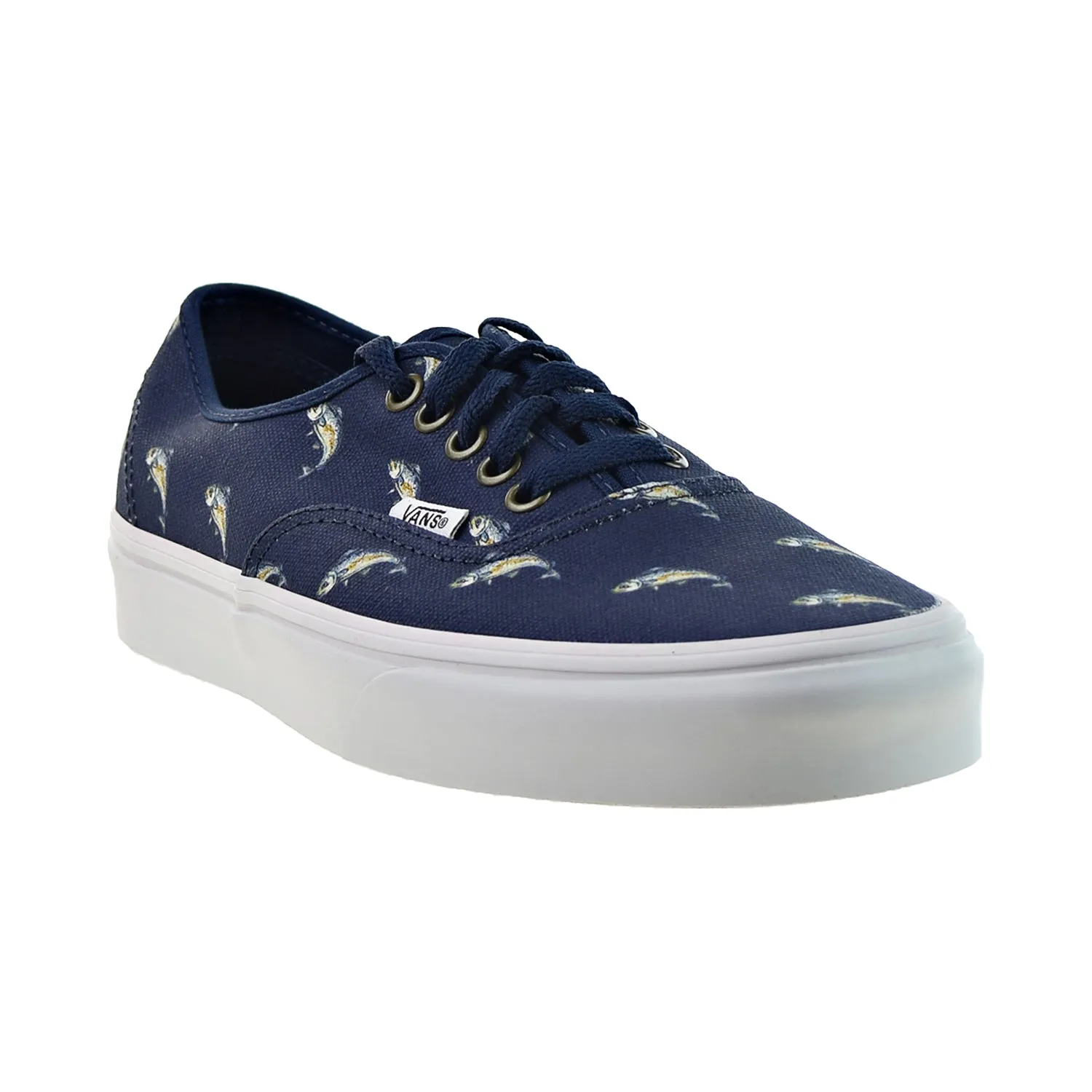 Vans Authentic Outdoor Navy Fish Print Men's Shoes Dress Blues-Fish