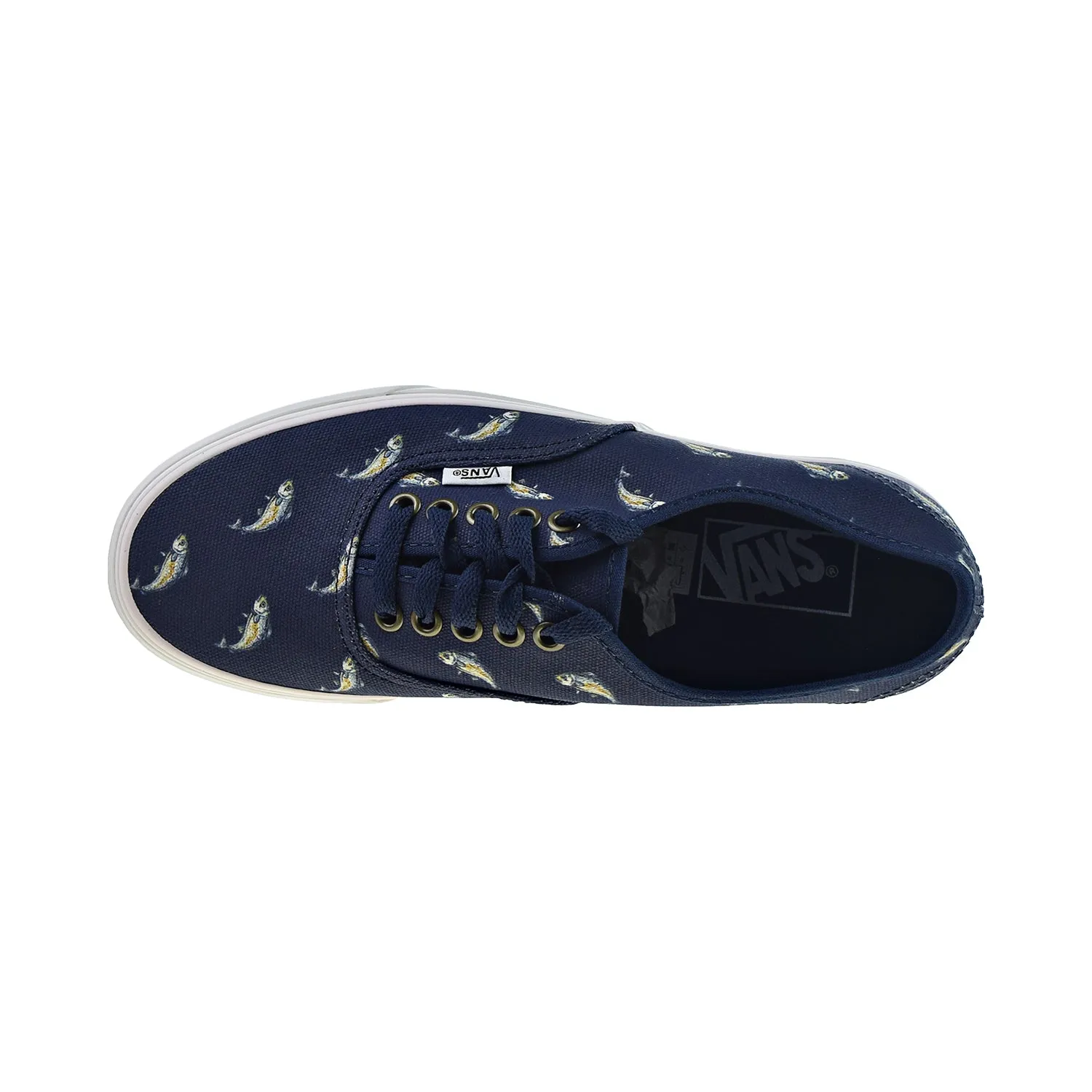 Vans Authentic Outdoor Navy Fish Print Men's Shoes Dress Blues-Fish