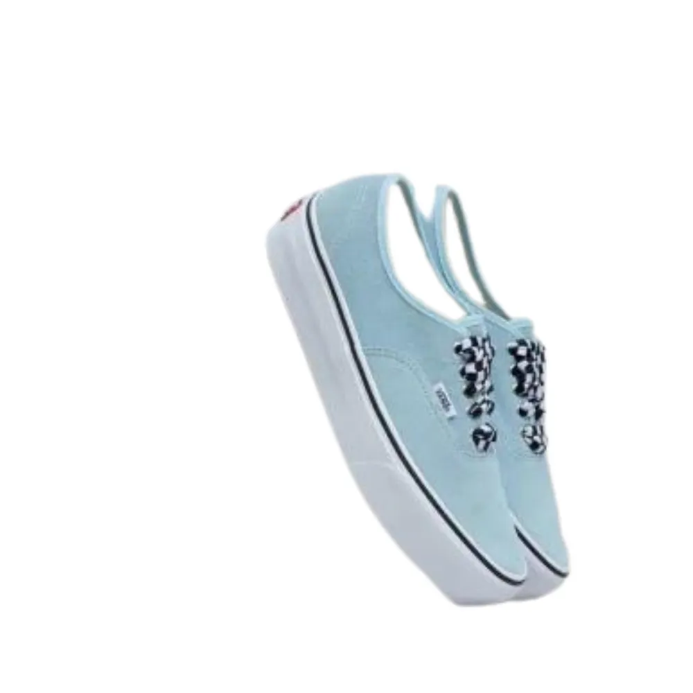 Vans Authentic Platform VN0A3AV8S1X1 Men's Blue Checkerboard Sneaker Shoes FB181