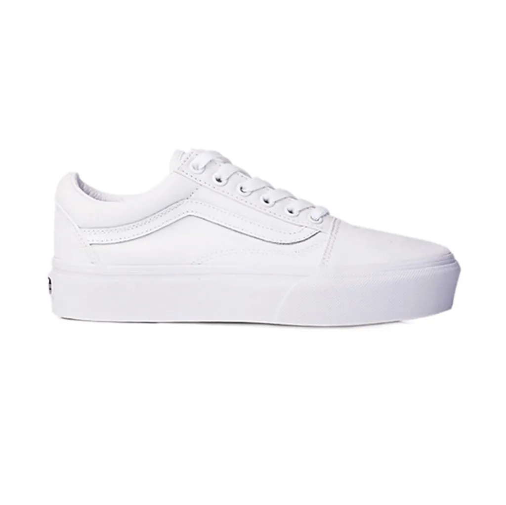 Vans Women's Old Skool Platform - True White
