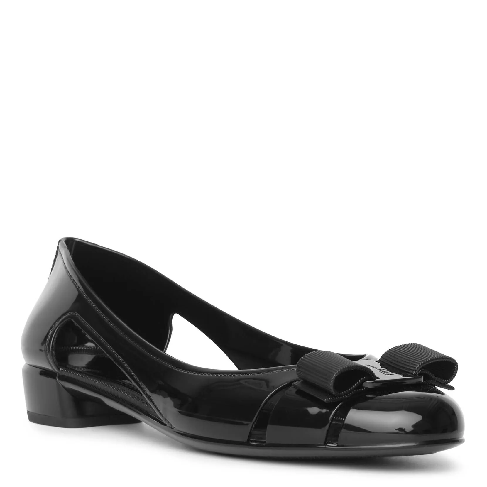 Vara Jelly black flats