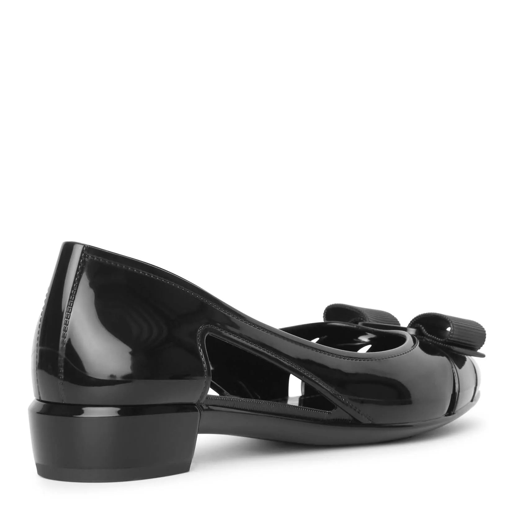 Vara Jelly black flats