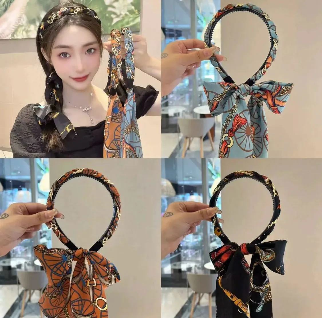 Vintage Chain Streamer Headband
