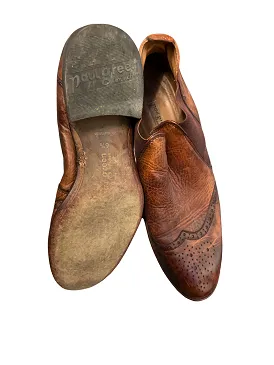Vintage paul green muchen tan chelsea boot