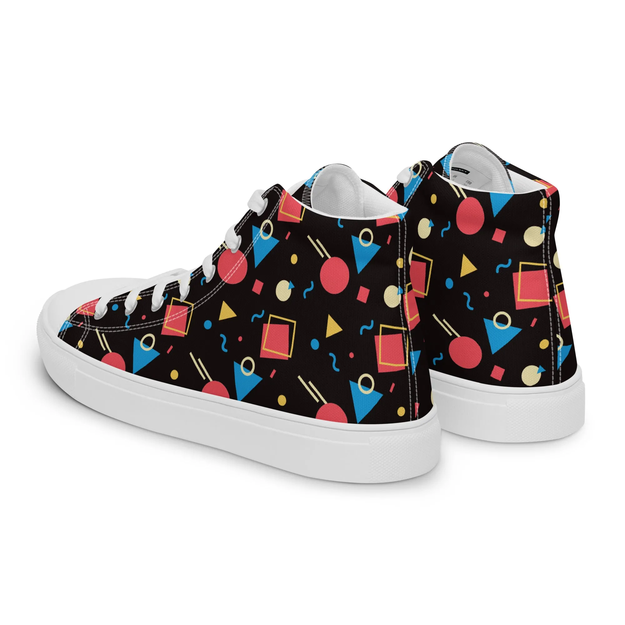 WATERMELON SUMMER Women's High Top Canvas Shoes
