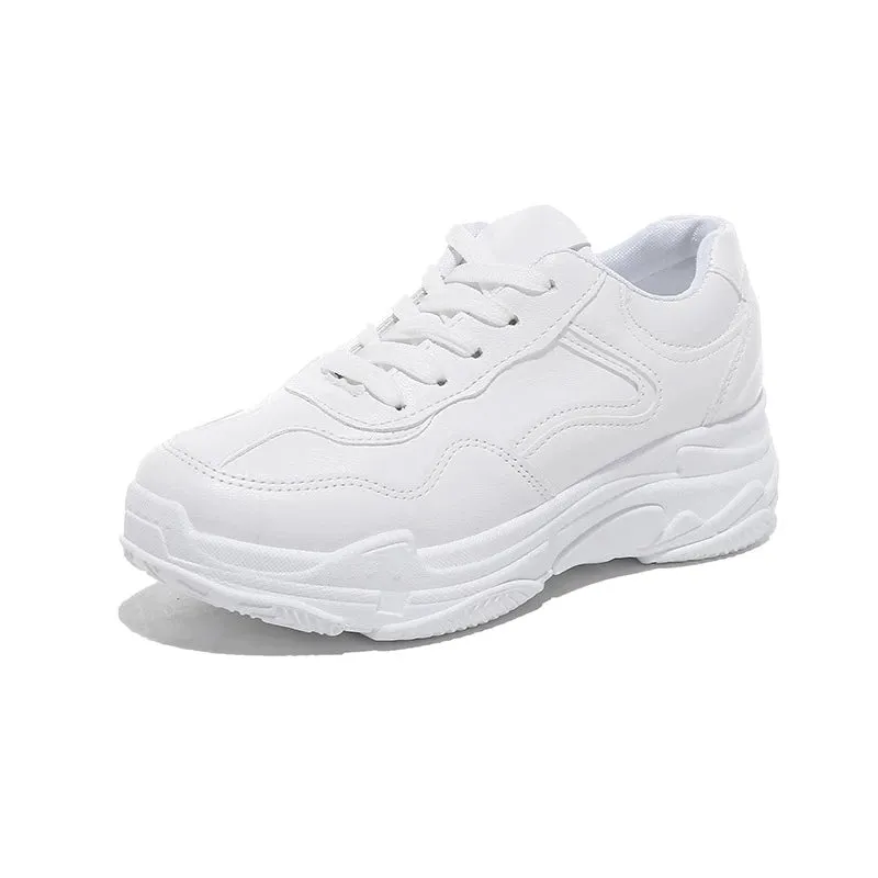White Platform Sneakers