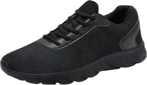 Wide Walking Shoes for Men Lightweight Breathable Slip on Running Shoe Comfortable & Light-Weight Stretch Shoes