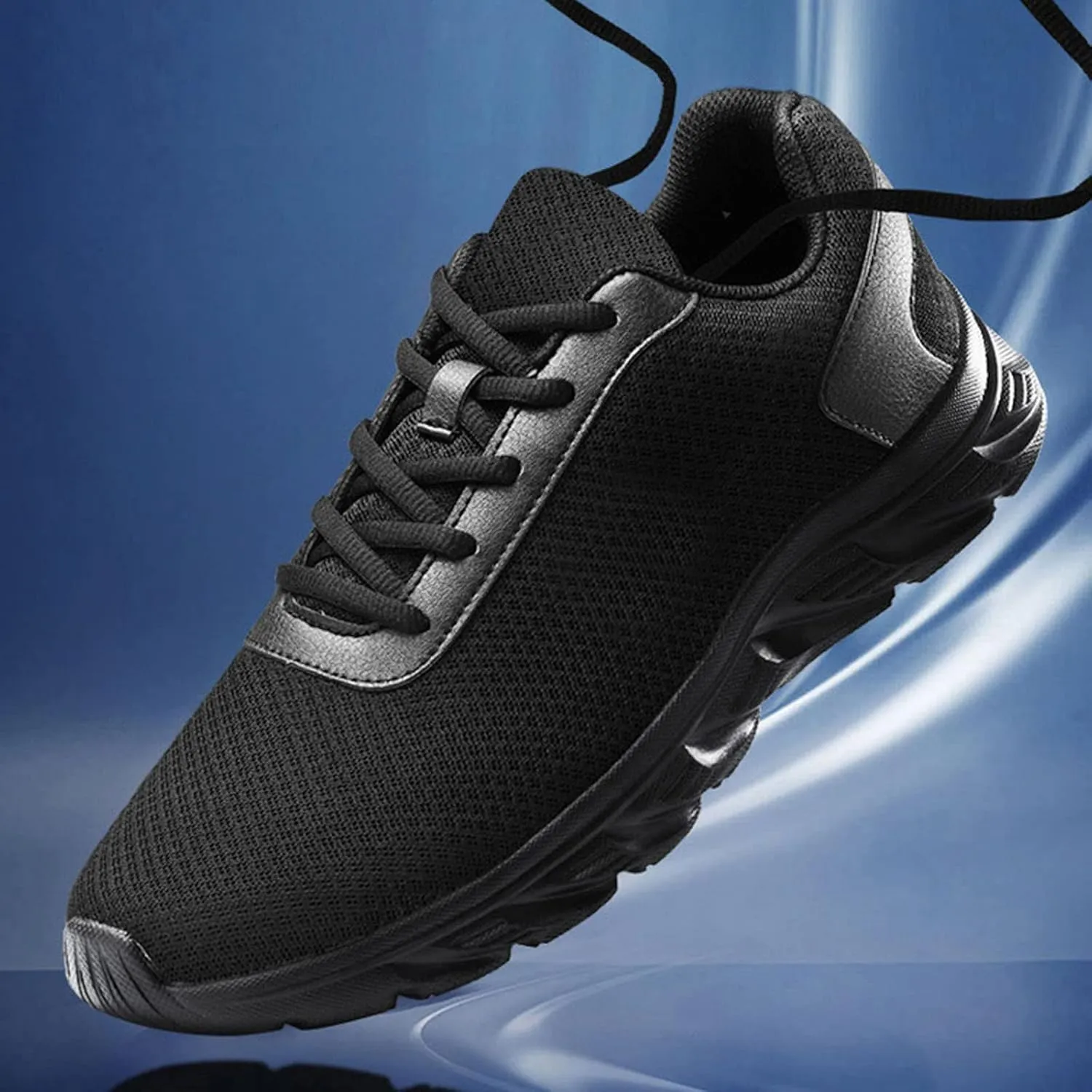 Wide Walking Shoes for Men Lightweight Breathable Slip on Running Shoe Comfortable & Light-Weight Stretch Shoes