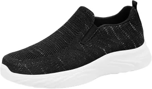 Women Mesh Sneaker Summer Slip On Breathable Sneakers Comfortable Casual Lightweight Walking Shoes with Arch Support