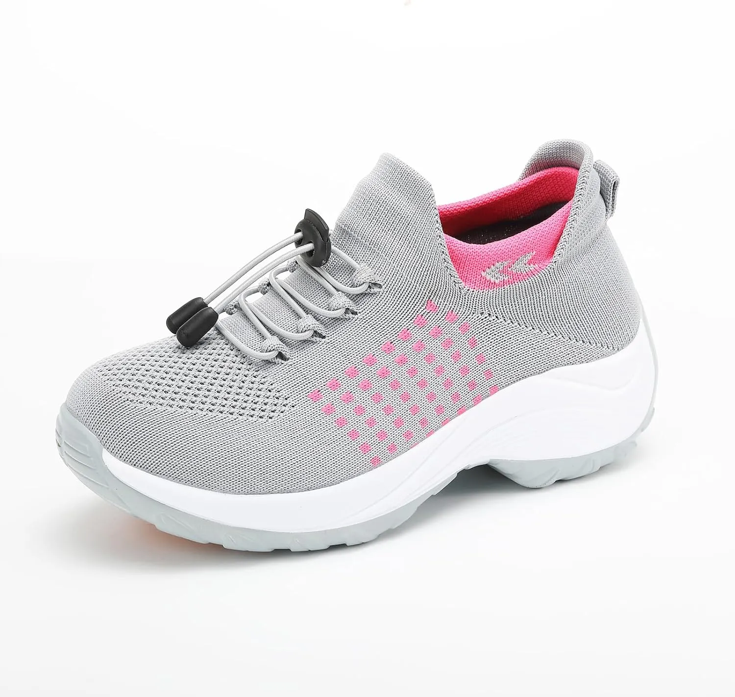 Women Orthopedic Sneakers Slip On for Walking, Breathable Comfortable, Thick Bottom Air Cushion, Non Slip for Gym, Casual Ladies Athletic Shoe