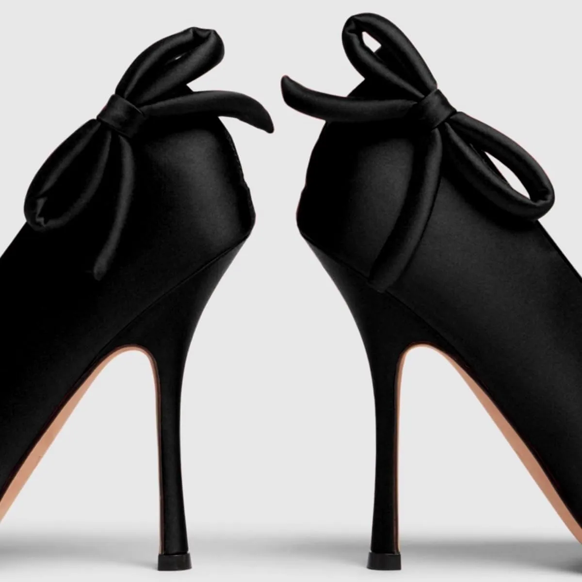 Women Satin Stiletto High Heels Pumps Bow Pointed Toe Dress Heels Sexy Party 4 inch Slim High Heel Pump Shoes Satin Closed Toe Dress Sandals Wedding Bridal Evening Stilettos 4-11 M US