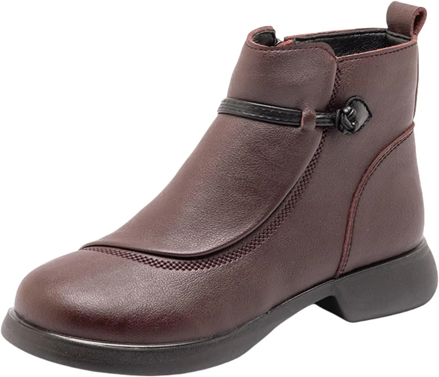 Women Winter Boots Ankle Women Snow Boots Plush Lined Snow Boot Slip On Hiking Shoes Men Winter Booties for Men