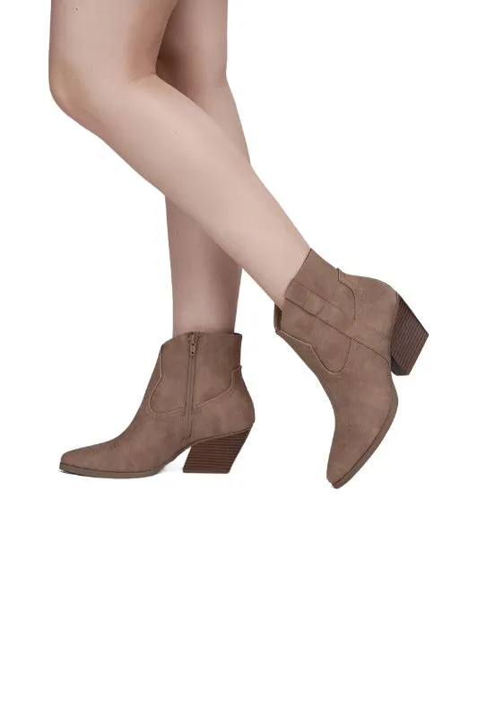 Womens Ankle Boots Abeam Western Booties
