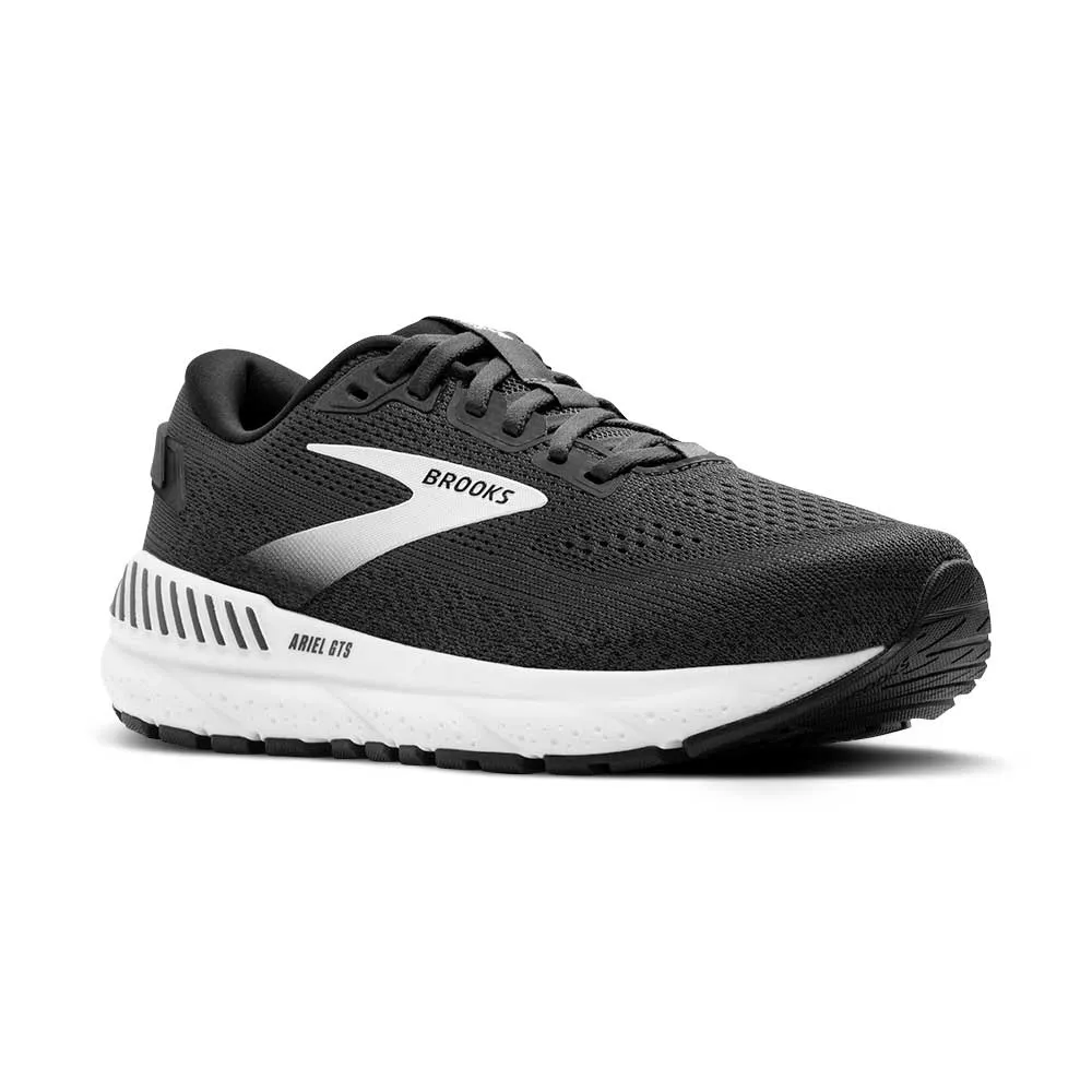 Women's Ariel GTS 24 Running Shoe - Ebony/Black/White - Wide (D)