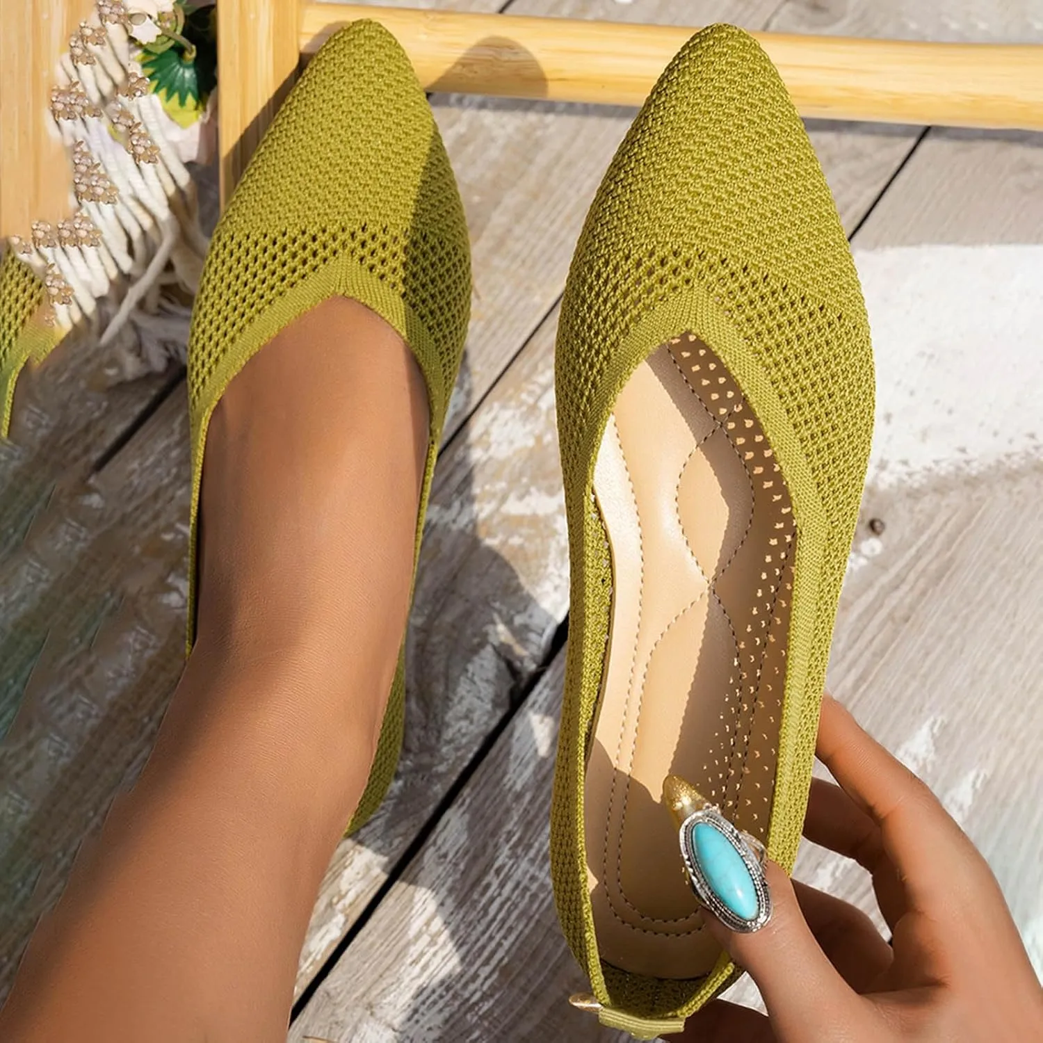 Women's Ballet Flats Women Flat Shoes Slip On Comfortable Walking Ballerina Shoes Cute Ballet Ladies Comfortable Dress Flats