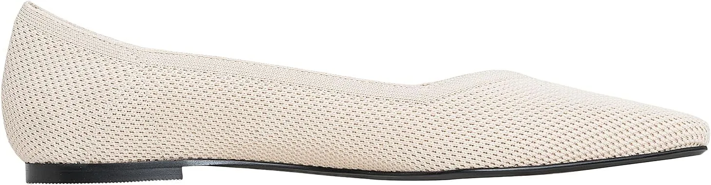 Women's Ballet Walking Flats Comfortable Pointed Toe Mesh Shoes Dressy Work Office Casual Wedding Knit Slip On