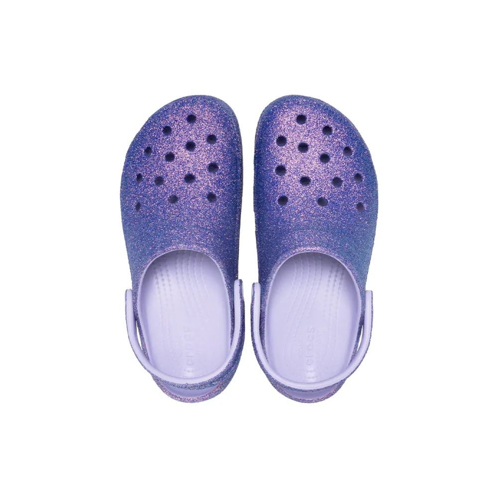 Womens' Classic Platform Iridescent Glitter Clog