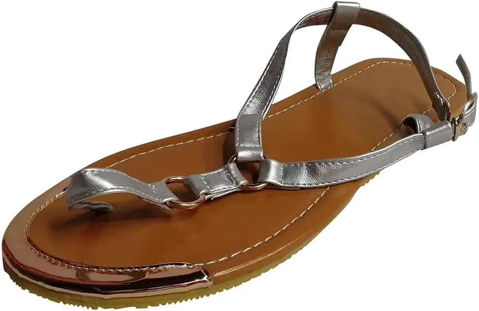 Womens Dressy Slide Sandals Memory Foam Barefoot Comfortable Summer Casual Shoes Adjustable Buckle Arch Support Beach Fashion Orthopedic Shoes for Women