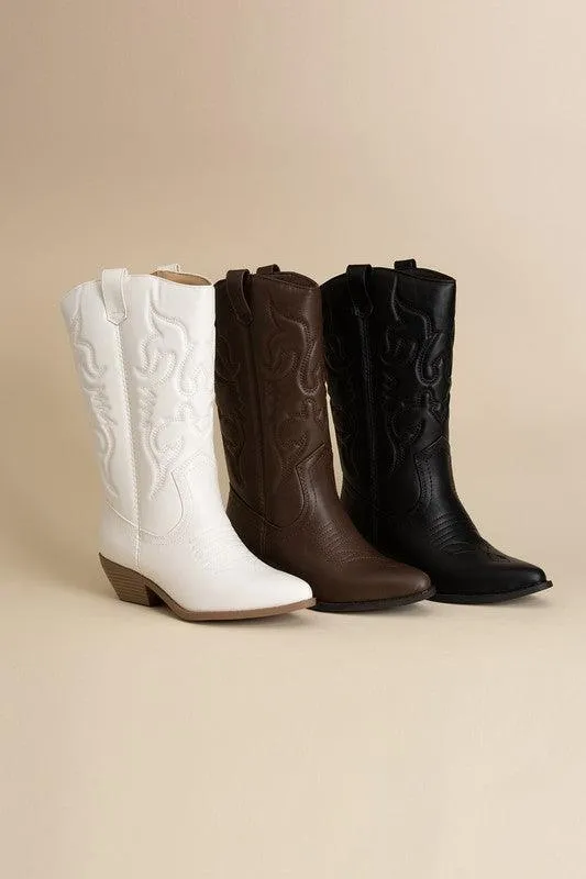 Womens Midcalf Western Boots