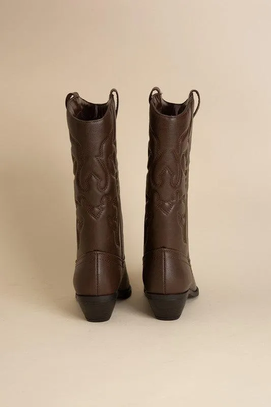 Womens Midcalf Western Boots