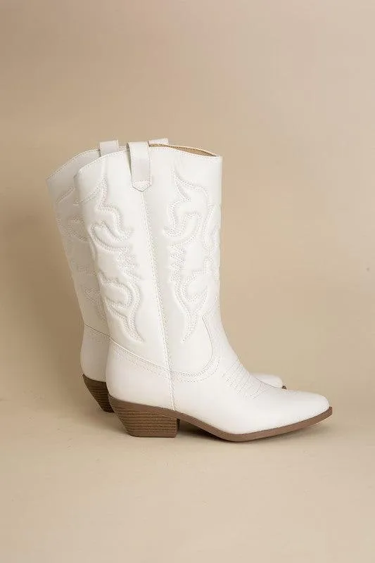 Womens Midcalf Western Boots