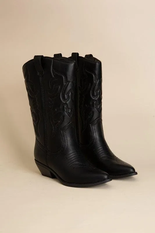 Womens Midcalf Western Boots