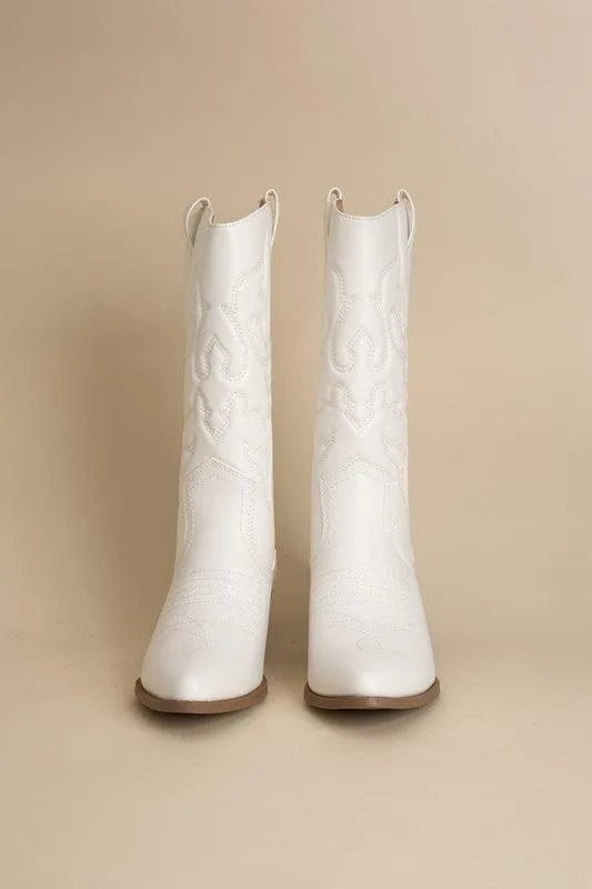 Womens Midcalf Western Boots