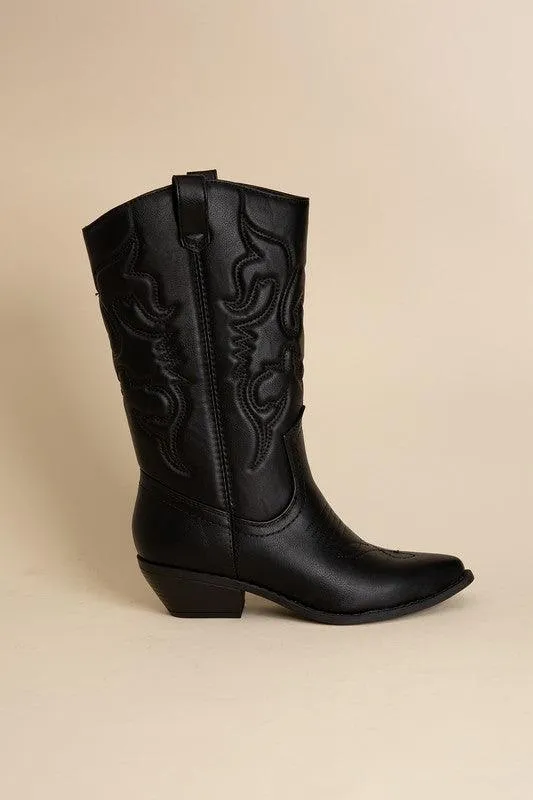 Womens Midcalf Western Boots