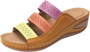Womens Orthopedic Sandals for Plantar Fasciitis Orthopedic Women Slipper Sandals Supportive Sandals for Women Arch Support Orthopedic Flat Dress Sandals Women's Orthopedic Arch Support Flip Flops