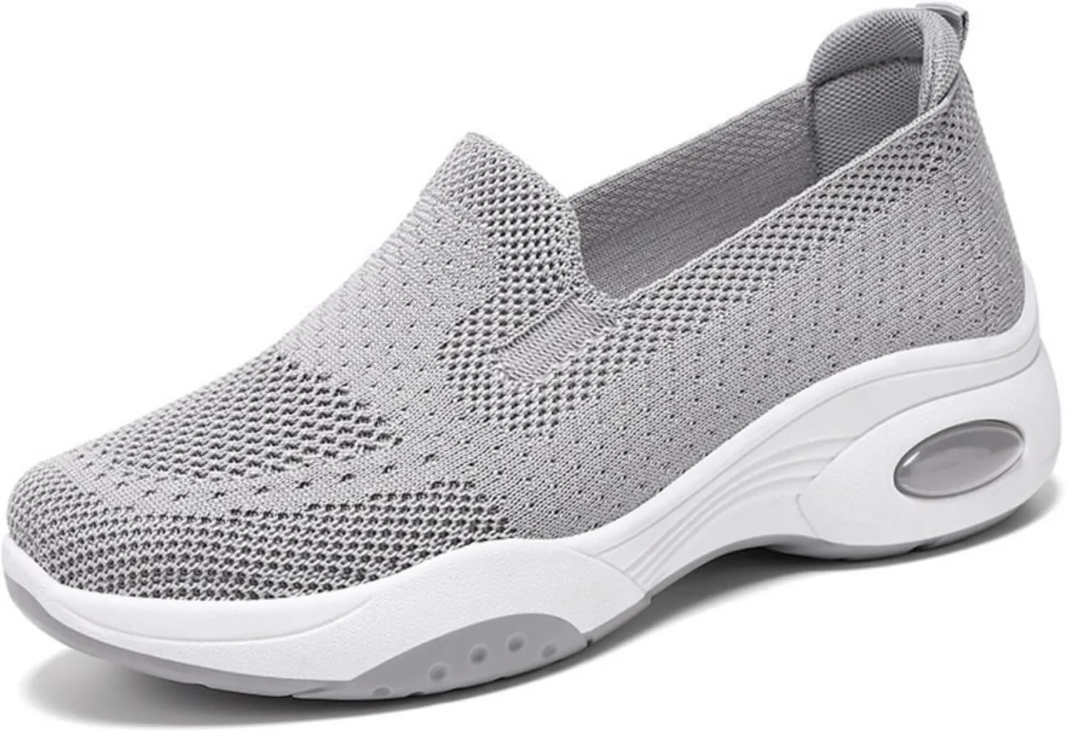 Women's Platform Shoes Flying Weaving Slip On Sneakers Lightweight Comfortable Loafers for Women Casual Breathable Outdoor Walking Shoes