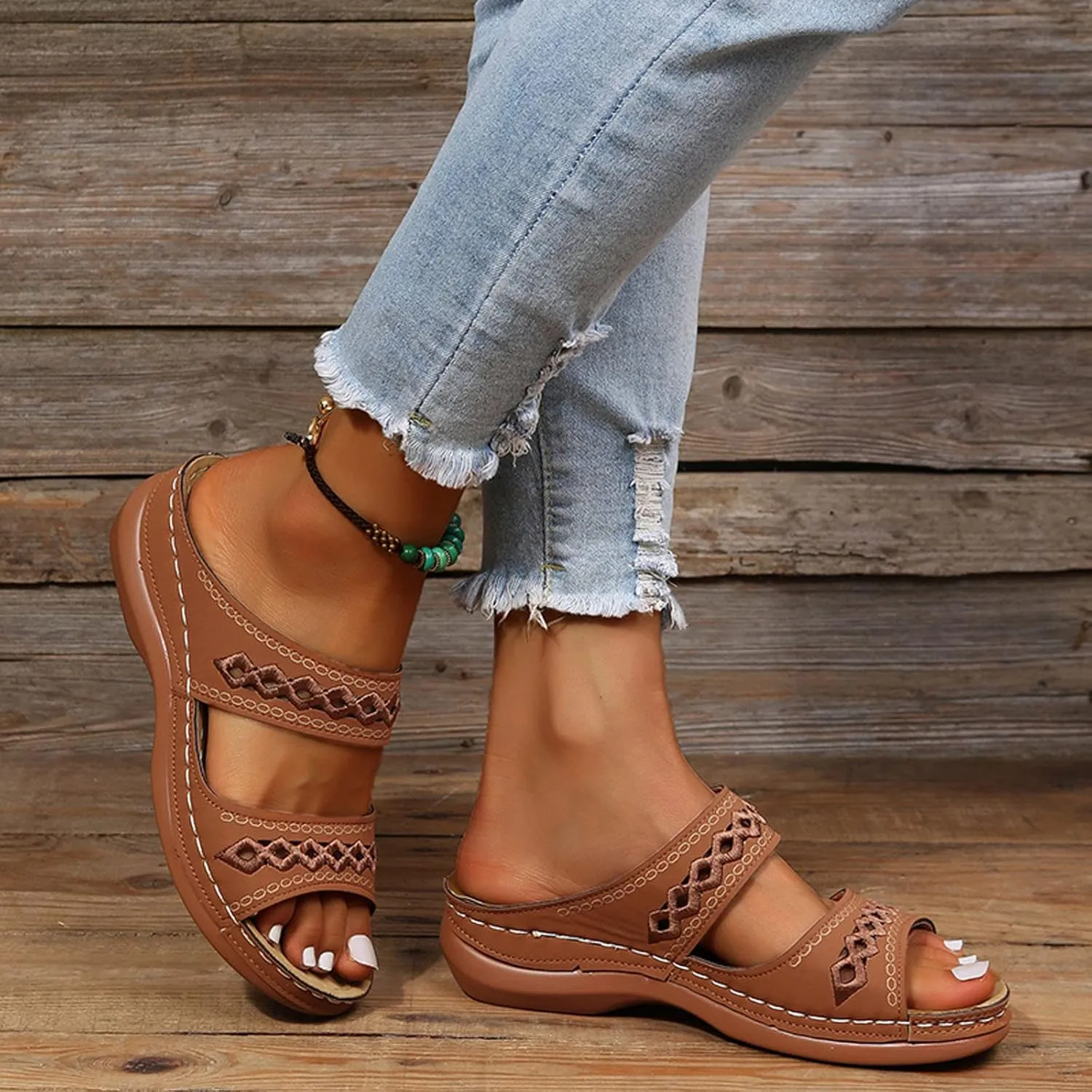 Womens Sandals Orthopedic Support Orthotic Heel Sandals for Women Orthopedic Womens Cushion Sandals Orthotic Ladies Black Wedge Sandals with Arch Support Orthopedic Womens Sandals Wide Width Casual