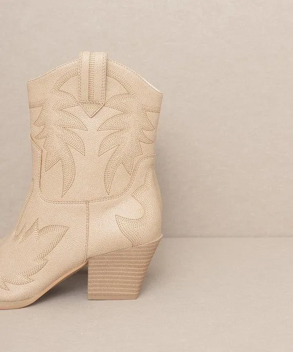 Womens Shoes - Nantes Embroidered Cowboy Boots