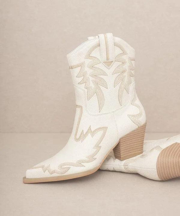 Womens Shoes - Nantes Embroidered Cowboy Boots