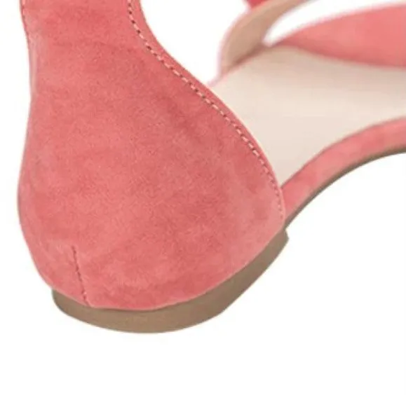 Women's Summer Gladiator Flat Sandals With Ruffles