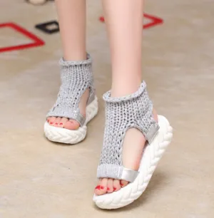 Women's Summer Gladiator Heeled Platform Sandals