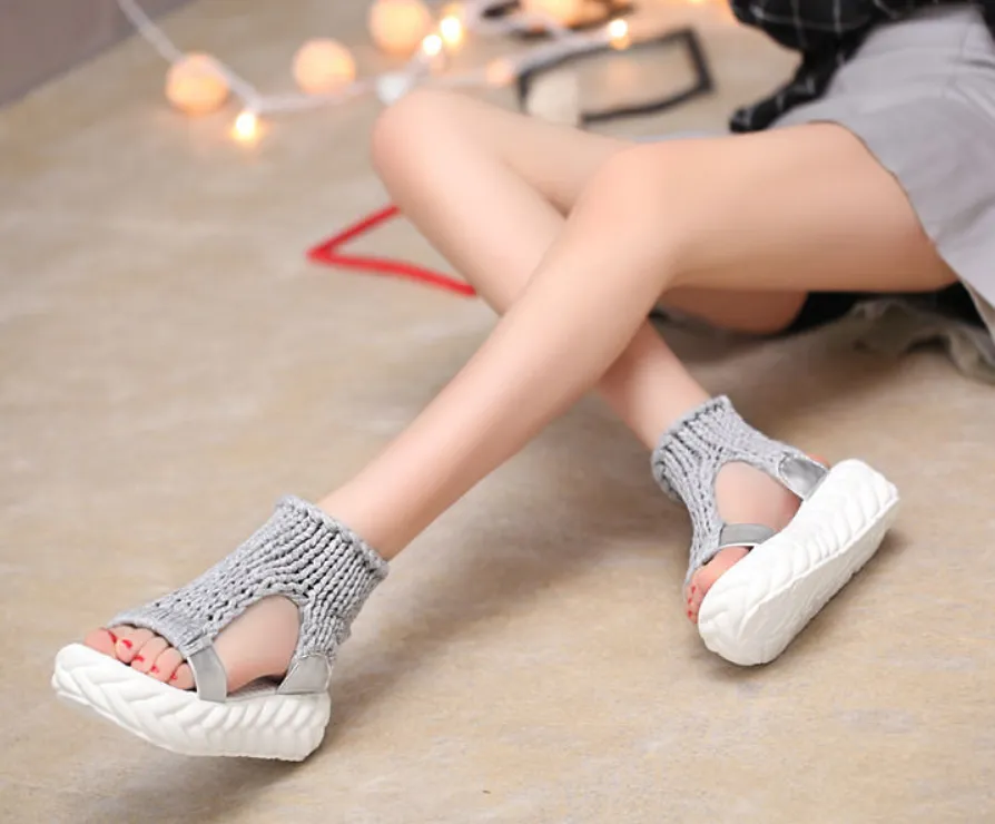 Women's Summer Gladiator Heeled Platform Sandals