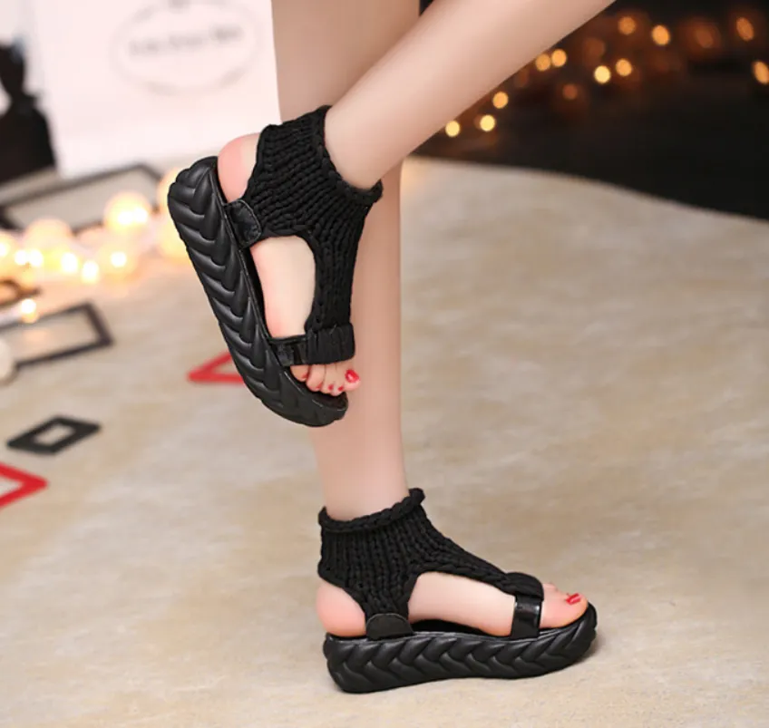 Women's Summer Gladiator Heeled Platform Sandals
