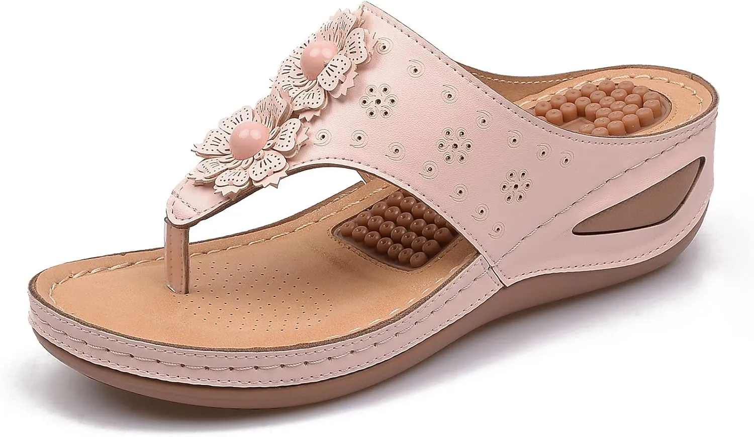 Womens with Arch Support Walking Sandals Orthopedic Recovery Slides Adjustable Straps Thick Cushion Comfortable Summer Outdoor Plantar Fasciitis Relief Footwear
