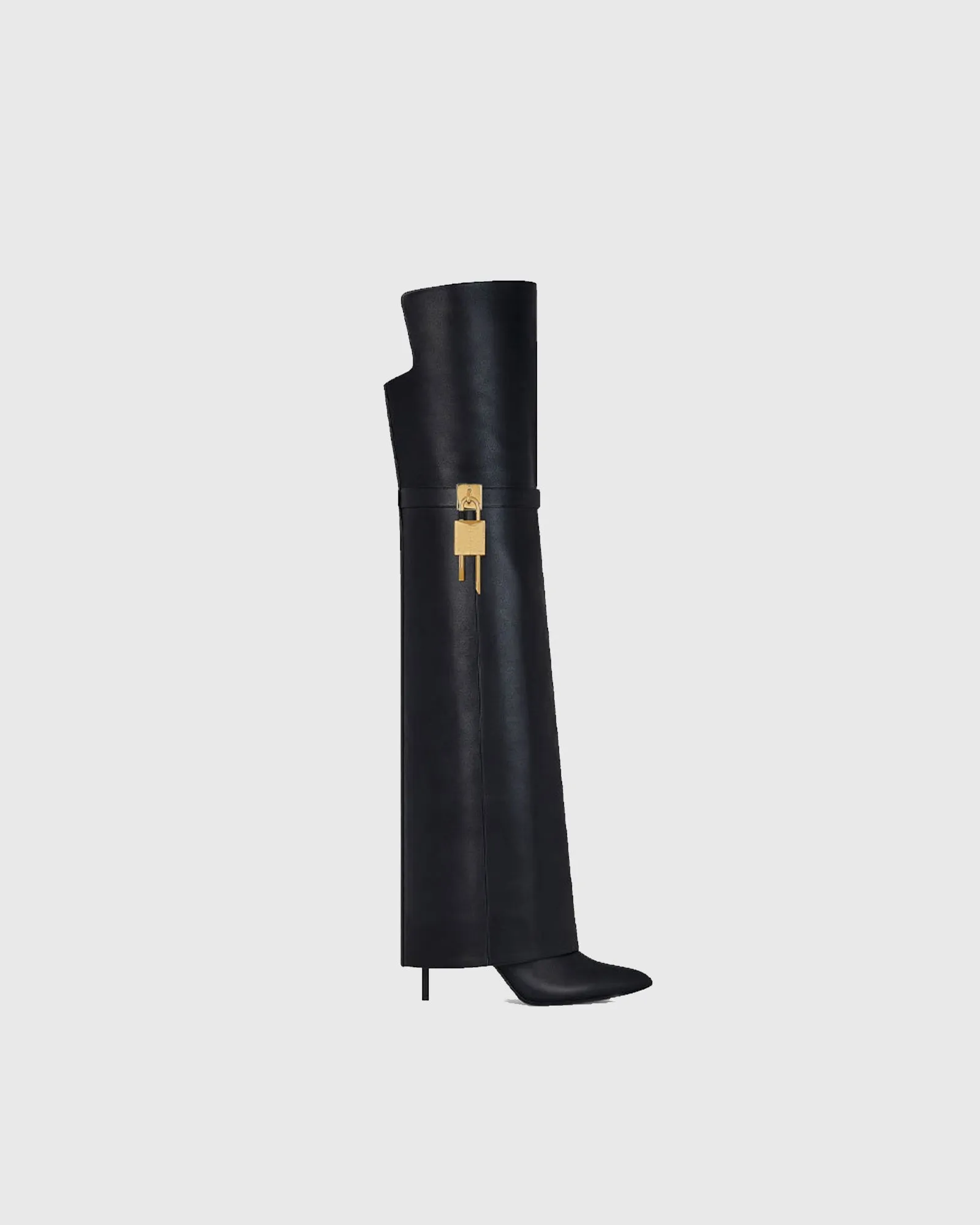Yeong Irregular Buckle Over The knee Boots