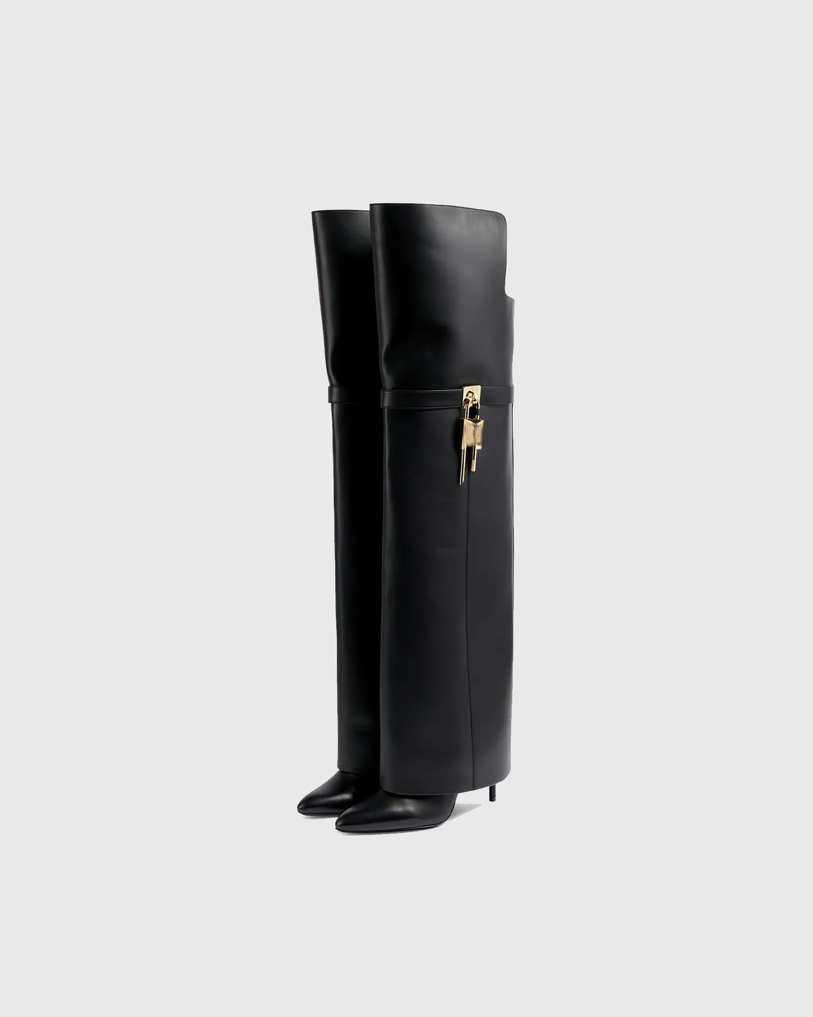 Yeong Irregular Buckle Over The knee Boots
