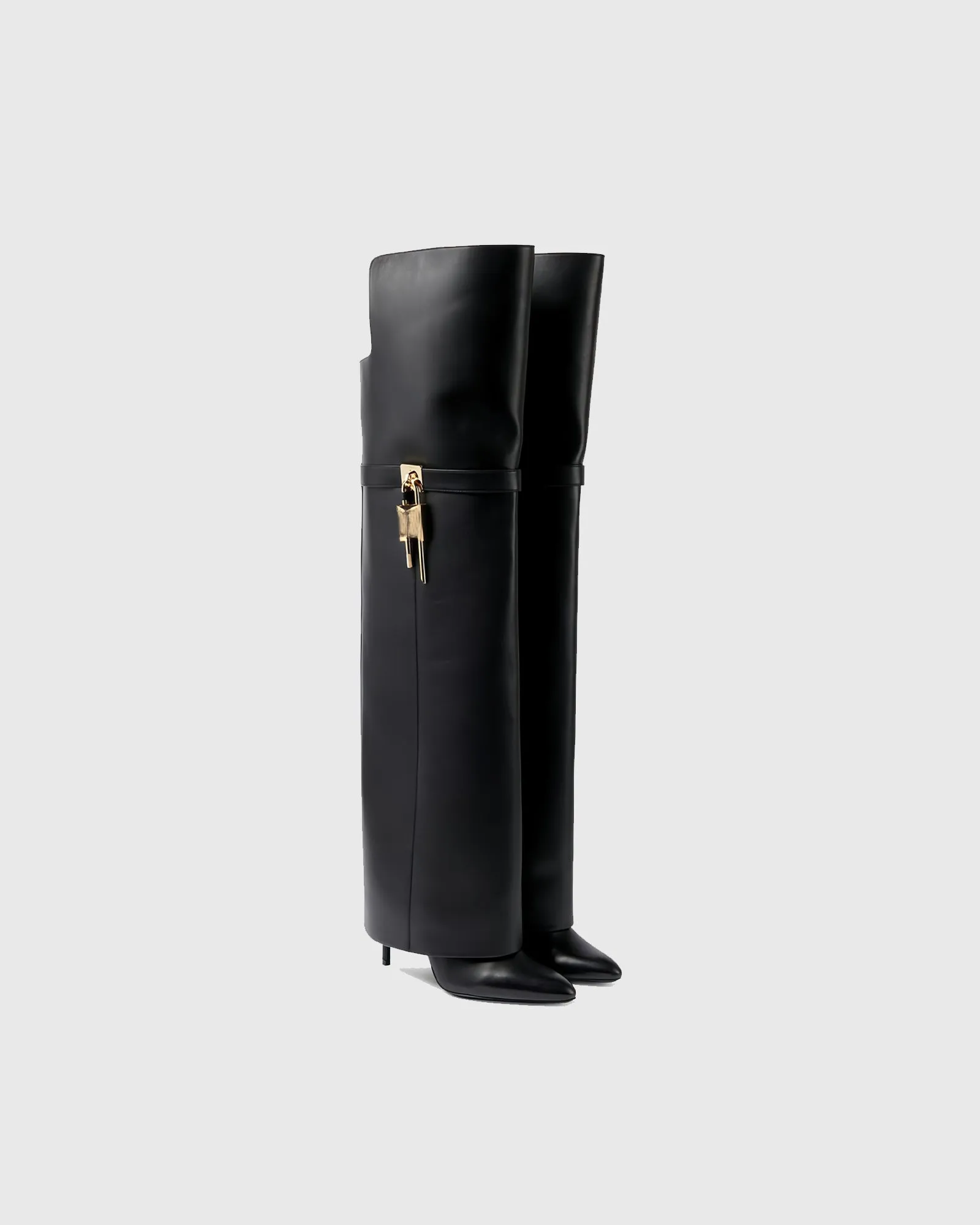 Yeong Irregular Buckle Over The knee Boots