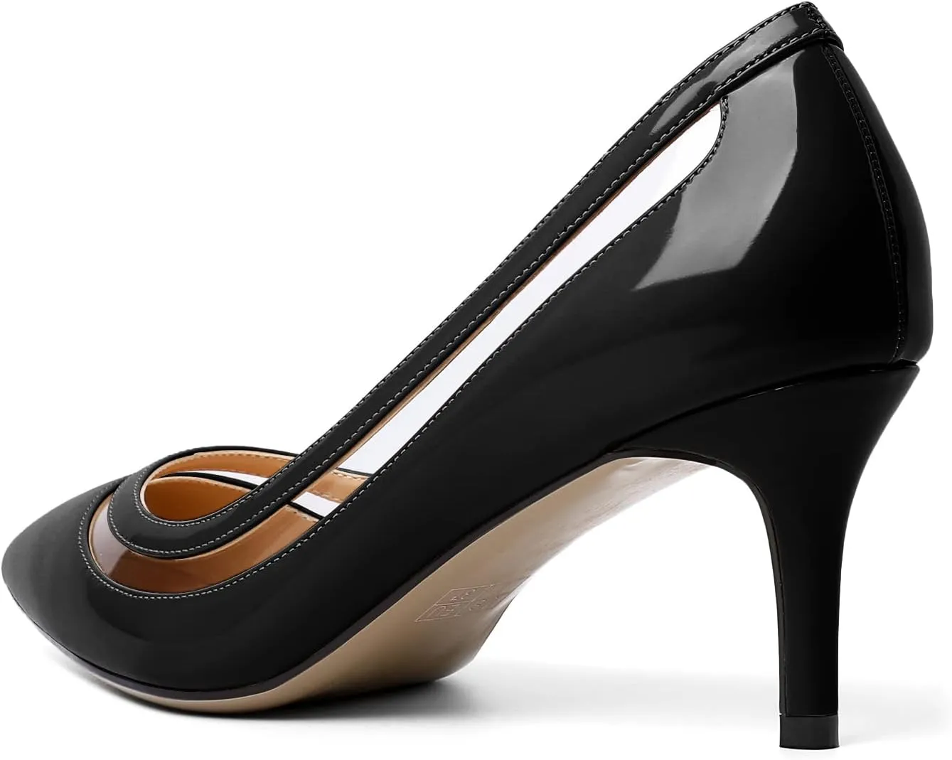 YODEKS Women's Low Heels Pumps Pointy Toe Kitten Heel Daily Pumps Office Work Shoes for Bridal Evening Prom