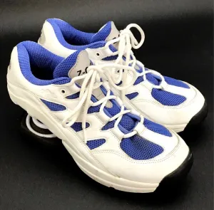 Z-Coil Women's USA-1-800-268-6239 White Blue Orthopedic Casual Shoes - Size 10